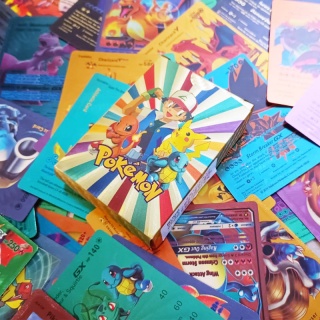 Lote 55 Cartas Pokémon - Colorido [não repetidas - inglês] Card Games