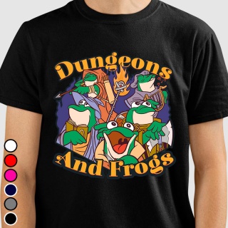 Camiseta RPG - Dungeons and Frogs Camisetas RPG