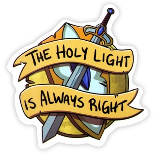 Adesivo RPG - The Holy Light is Always Right