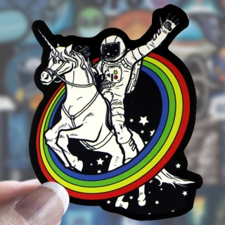 10 Adesivos - Astronautas - Pack #2