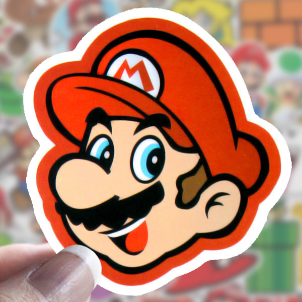 10 Adesivos - Super Mario - Pack #1