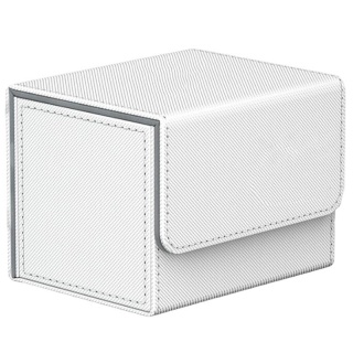 Deck Box Premium - Couro com Veludo - Branco Deck Box