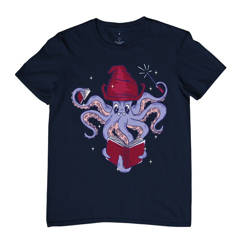 Camiseta RPG - Wizard Octopus