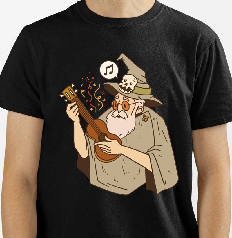 Camiseta RPG - Wizard Bard