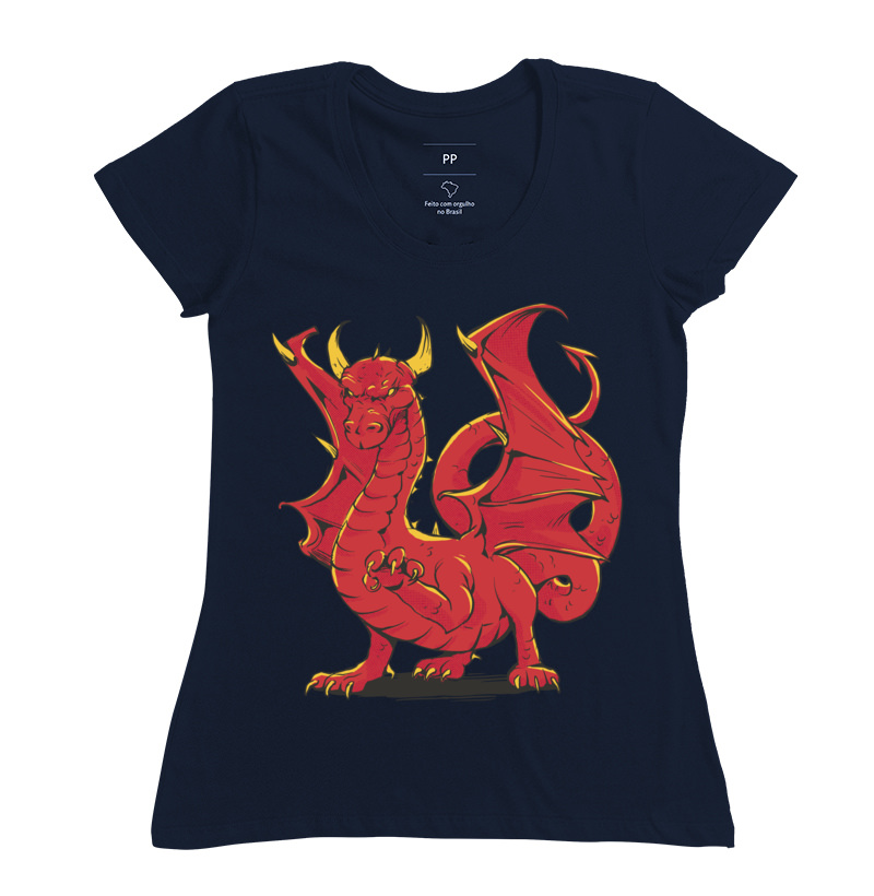 Camiseta RPG - Haughty Red Dragon