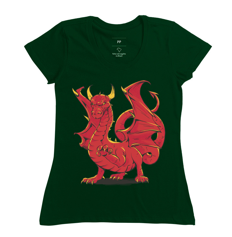Camiseta RPG - Haughty Red Dragon