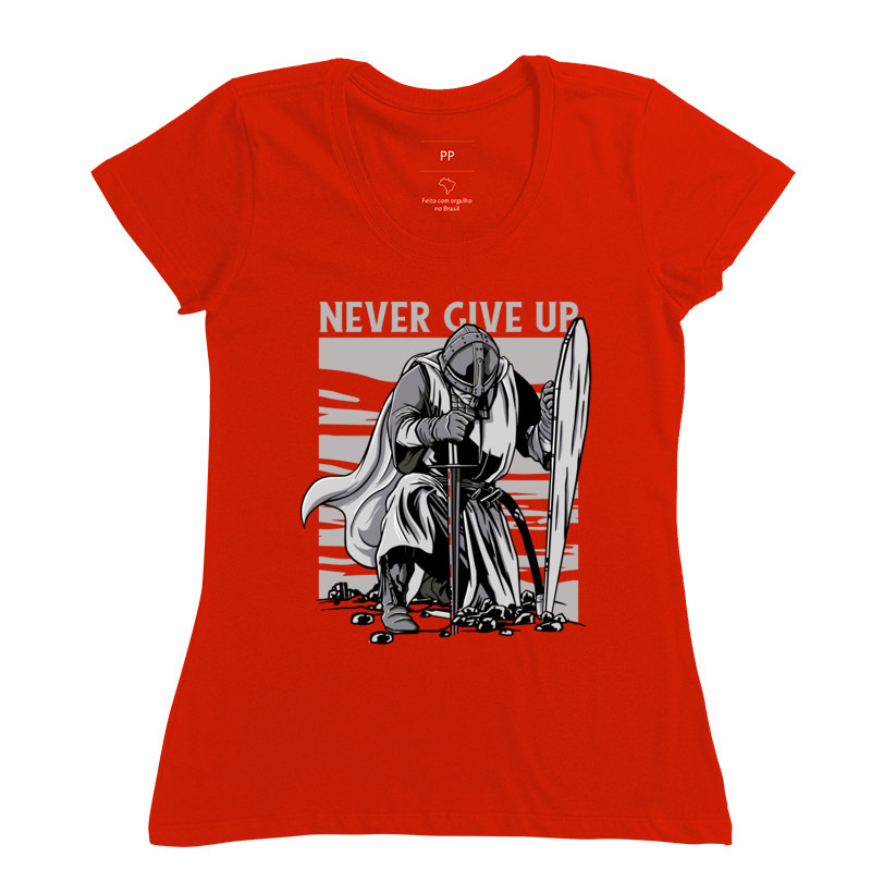 Camiseta RPG - Never Give Up
