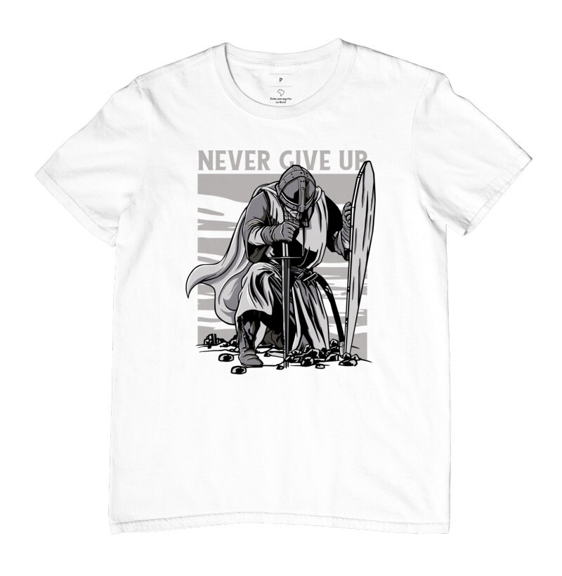 Camiseta RPG - Never Give Up