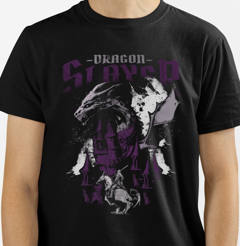 Camiseta RPG - Dragon Slayer