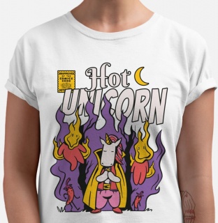 Camiseta RPG - Hot Unicorn Camisetas