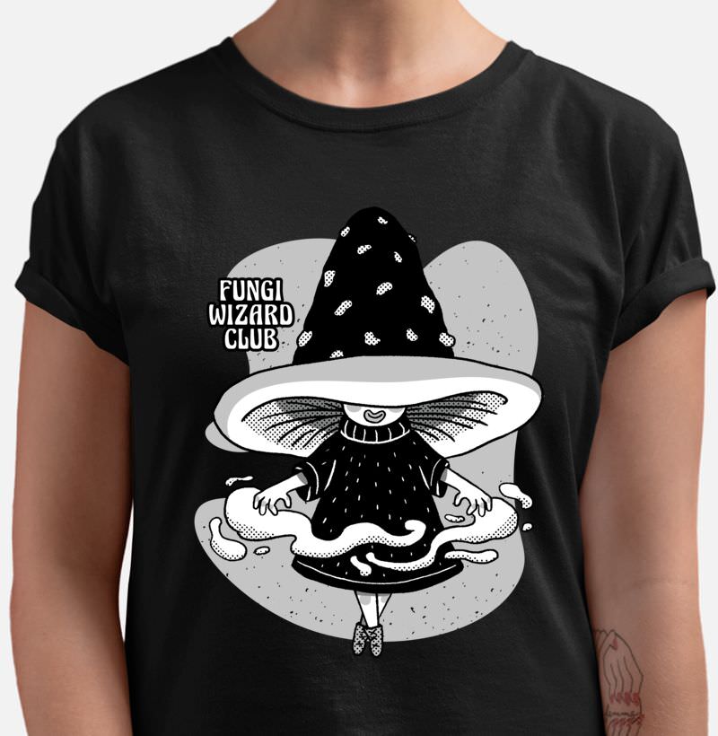 Camiseta RPG - Fungi Wizard Club