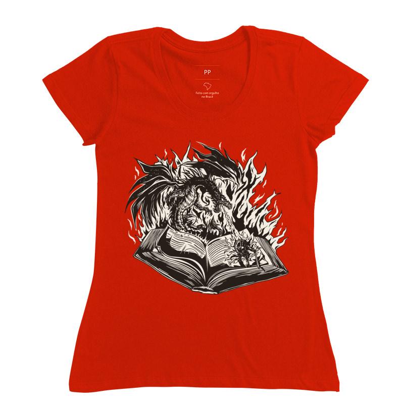 Camiseta RPG - Red Dragon Book