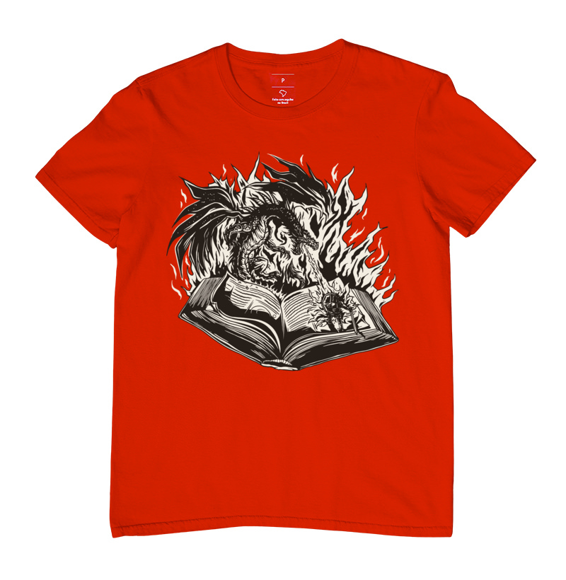 Camiseta RPG - Red Dragon Book