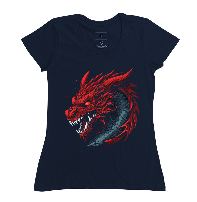 Camiseta RPG - Fierce Red Dragon