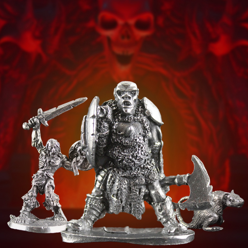 Mystery Loot - Vilões da Masmorra - 3 Miniaturas de Monstros Surpresa + Adesivo Brinde