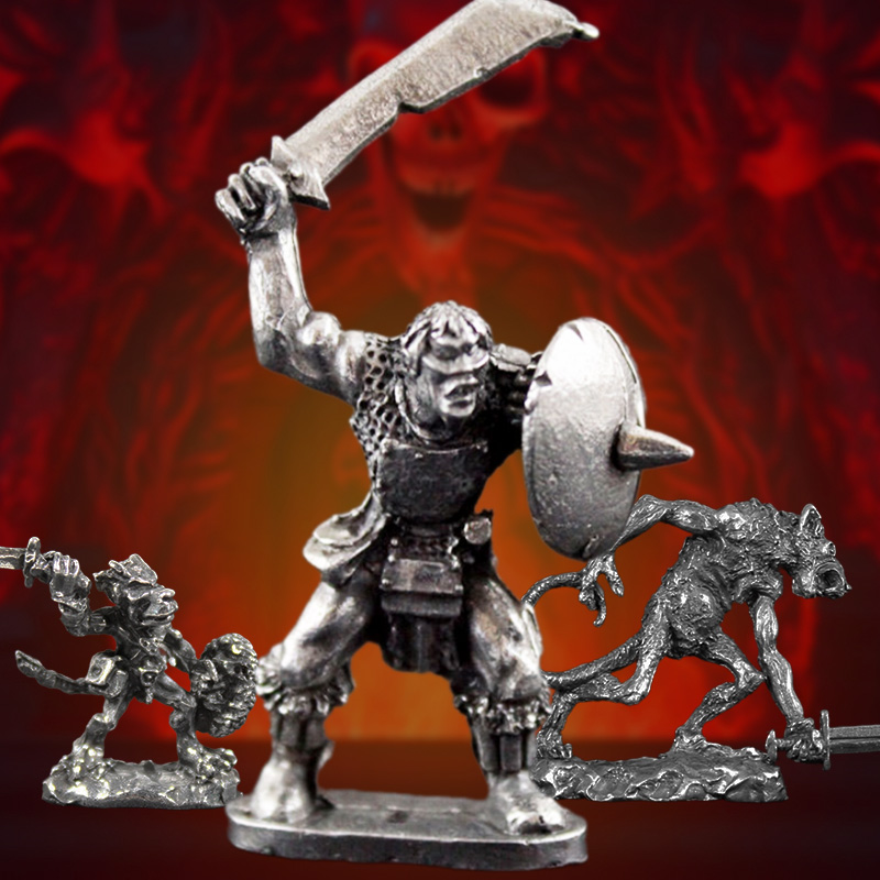 Mystery Loot - Vilões da Masmorra - 3 Miniaturas de Monstros Surpresa + Adesivo Brinde