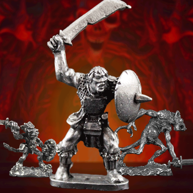Mystery Loot - Vilões da Masmorra - 3 Miniaturas de Monstros Surpresa + Adesivo Brinde