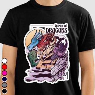 Camiseta RPG - Queen of Dragons Camisetas RPG