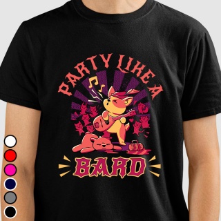 Camiseta RPG - Party Like a Bard Camisetas RPG