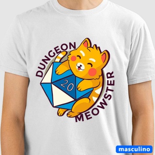 Camiseta RPG - Dungeon Meowster Camisetas