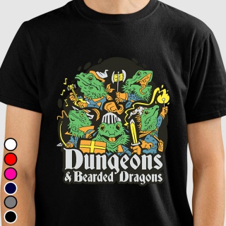 Camiseta RPG - Dungeons & Bearded Dragons Camisetas RPG