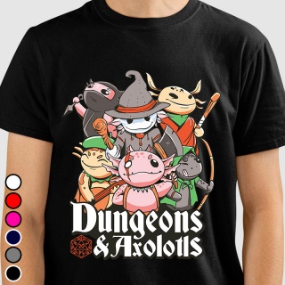 Camiseta RPG - Dungeons & Axolotls Camisetas RPG