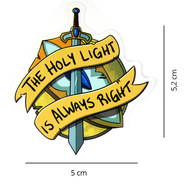 Adesivo RPG - The Holy Light is Always Right