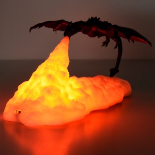 Luminária Dragão - Sopro de Fogo