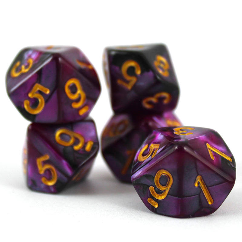 Kit de Dados de Tabuleiro RPG 7 unidades Jogos D&d D4 D6 D8 D10