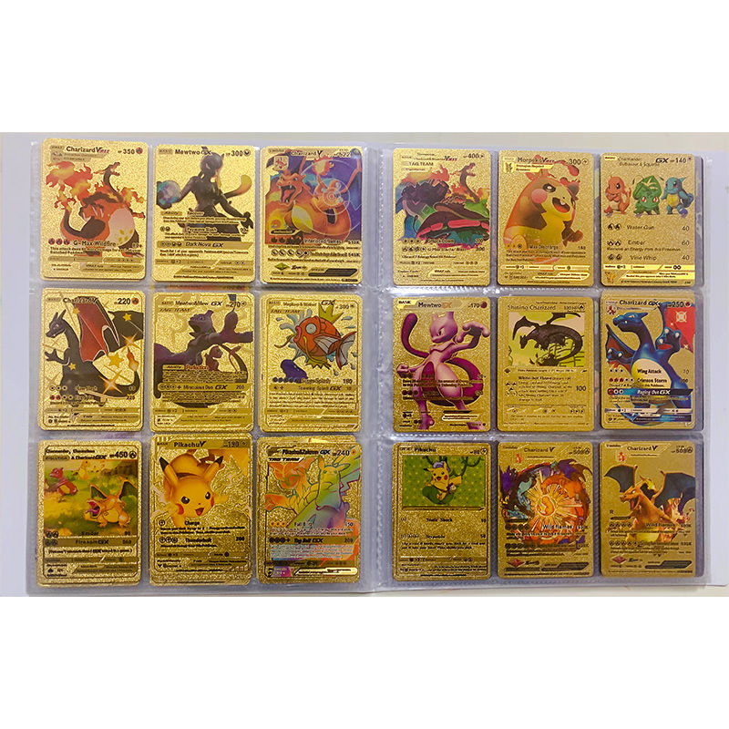 Lote 55 Cartas Pokémon - Dourado [não repetidas - inglês]