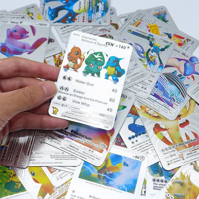 Lote 55 Cartas Pokémon - Prata [não repetidas - inglês]