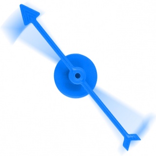 Roleta Spinner Seta - Azul Acessórios