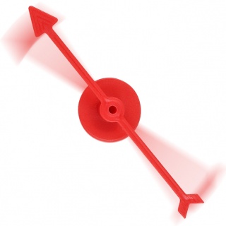 Roleta Spinner Seta - Vermelho Acessórios
