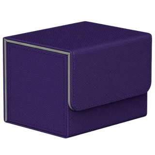 Deck Box Premium - Couro com Veludo - Roxo Deck Box