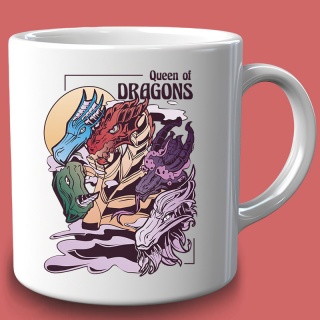 Caneca RPG - Queen of Dragons 