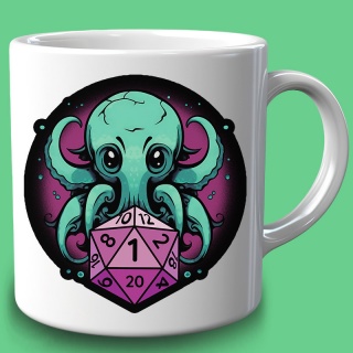 Caneca RPG - How I Roll Cthulhu 