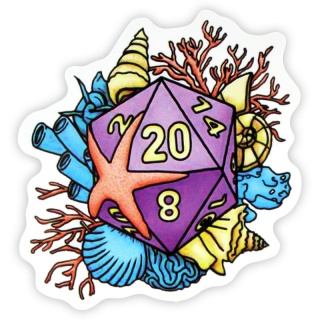 Adesivo RPG - Dado D20 #3 Adesivos