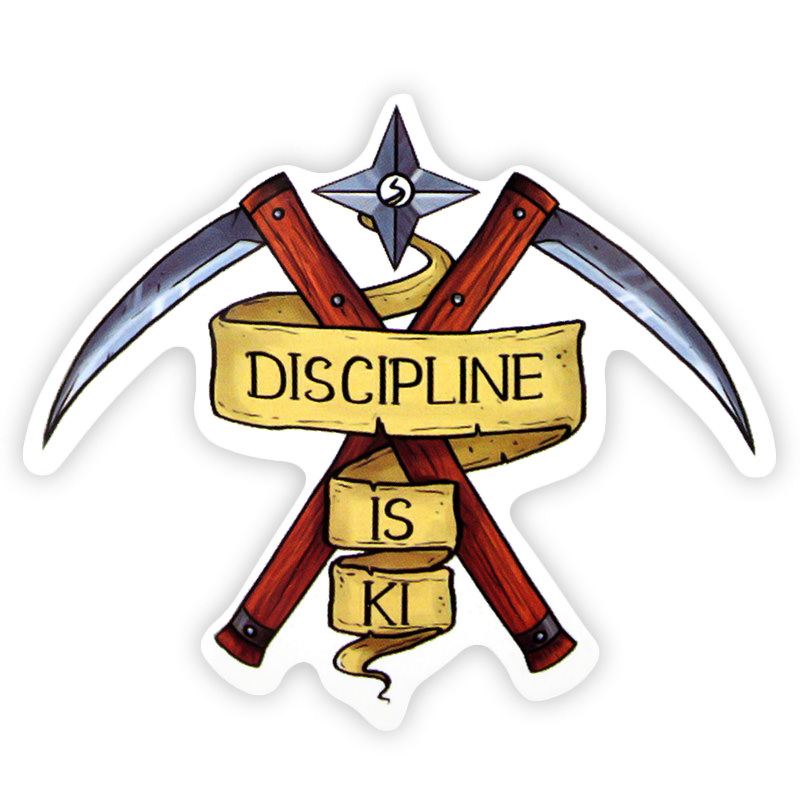 Adesivo RPG - Discipline is Ki