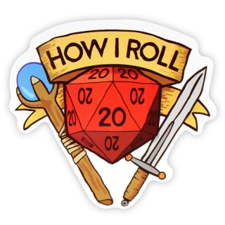 Adesivo RPG - How I Roll
