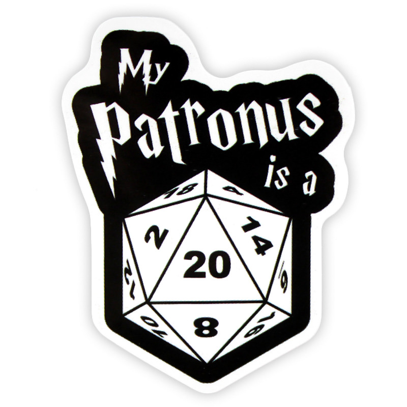 Adesivo RPG - My Patronus is a D20