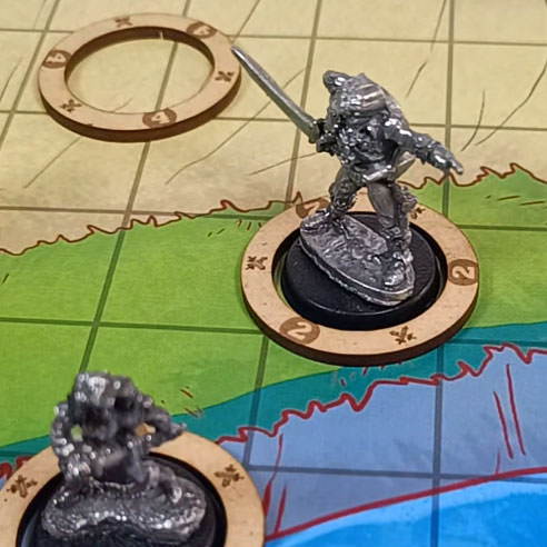 Kit Anéis Marcadores de Iniciativa para RPG - 1 ao 9